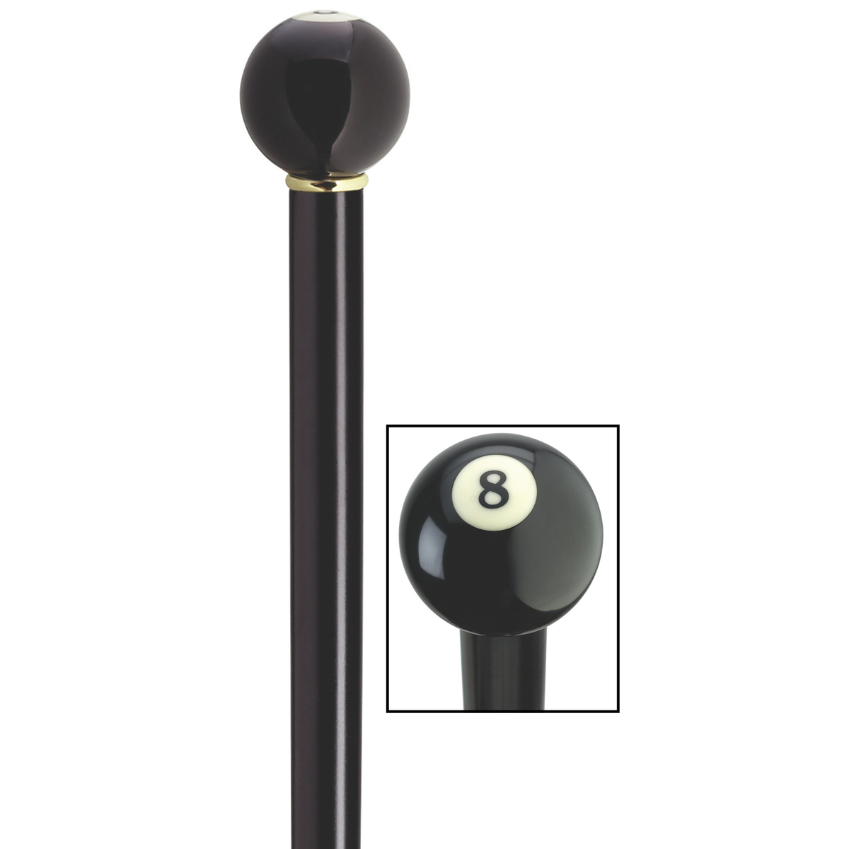 Eight Ball Walking Stick - Tophatter Daily Deals