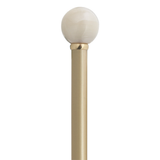 Elegant German Champagne Gloss Walking Stick with Brass Ring - Tophatter Daily Deals