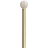 Elegant German Champagne Gloss Walking Stick with Brass Ring - Tophatter Daily Deals