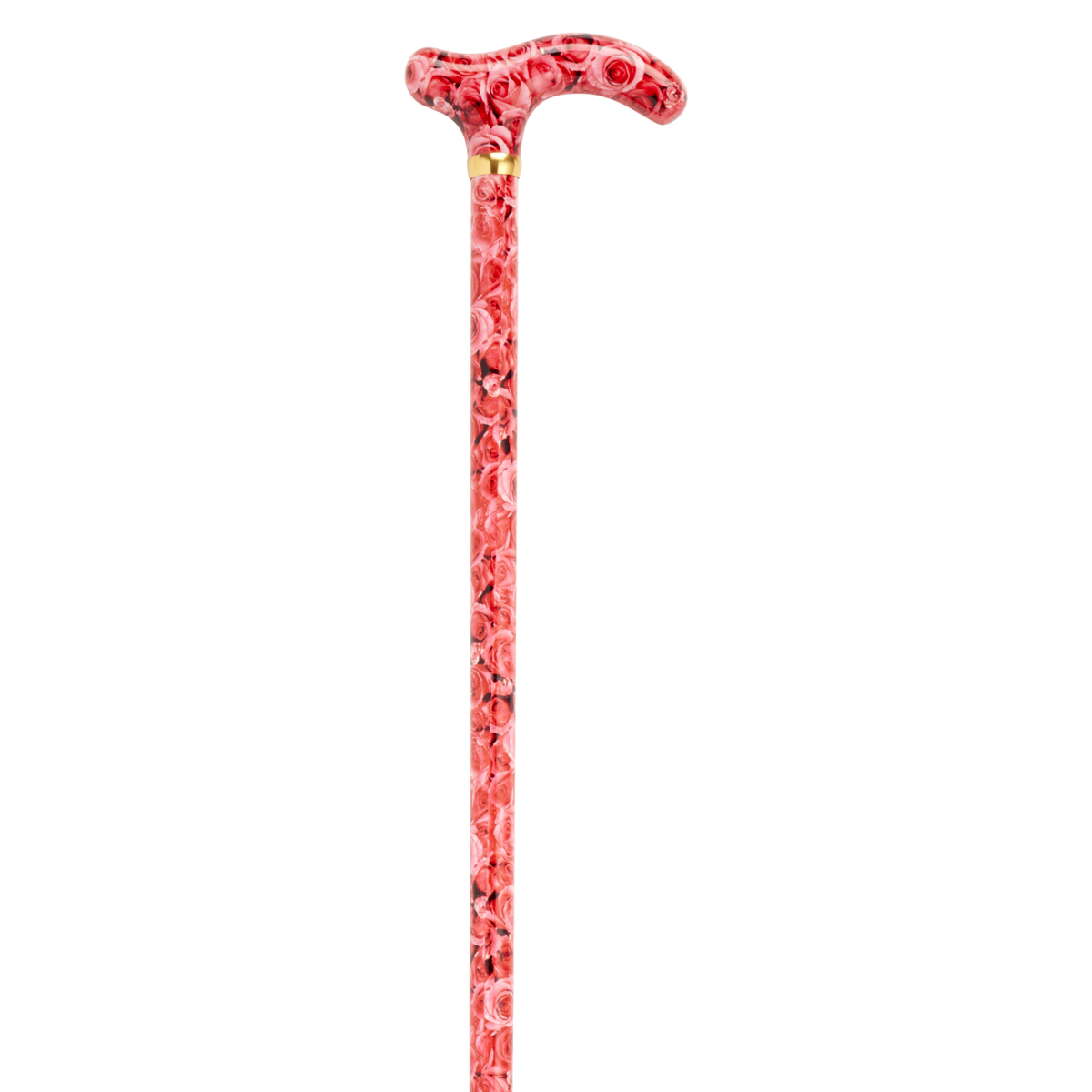 Pink Rose Walking Cane - Tophatter Daily Deals