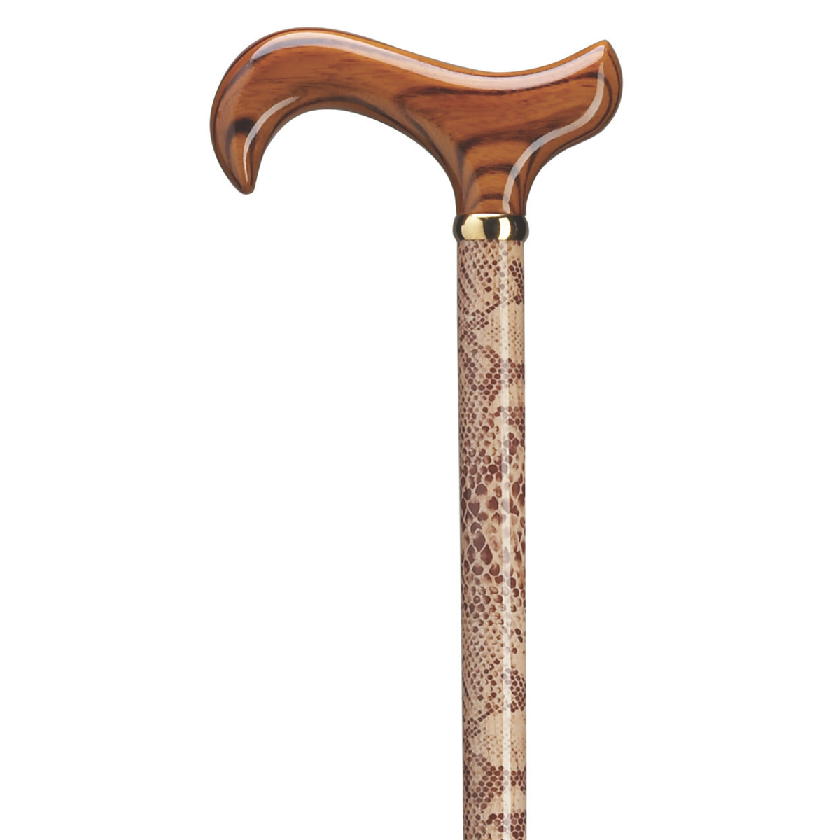 Snakeskin Walking Cane - Tophatter Daily Deals