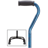 Adjustable Quad Cane with Offset Handle Blue Granite Quad - Tophatter Daily Deals