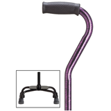 Adjustable Quad Cane with Offset Handle - 5 Colors Purple Granite Large Quad - Tophatter Daily Deals