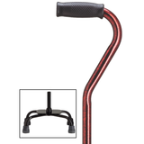 Adjustable Quad Cane with Offset Handle Red Granite - Tophatter Daily Deals