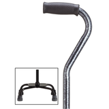 Adjustable Quad Cane with Offset Handle Black Granite Quad - Tophatter Daily Deals