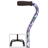 Sturdy Balance Quad Cane with Adjustable Height & Secure Grip Mauve Large Quad - Tophatter Daily Deals