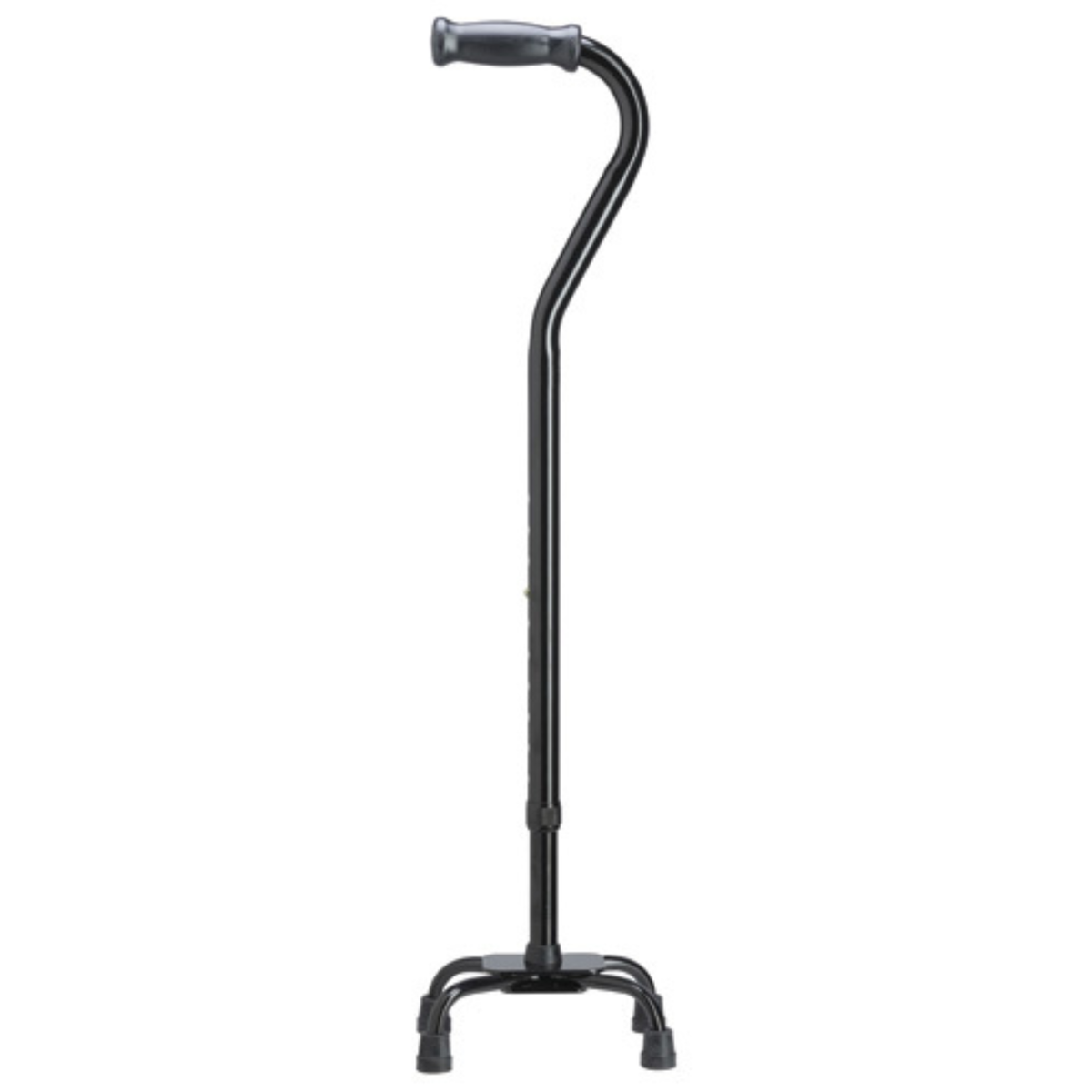 Heavy-Duty Adjustable Steel Bariatric Quad Cane, Supports 500 lbs - Tophatter Daily Deals
