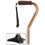 Self-Standing Aluminum Walking Cane with Hypalon Grip & Wrist Strap Bronze - Tophatter Daily Deals