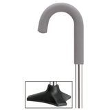 Comfort Grip Adjustable Foam Padded Cane with Stable Base Chrome - Tophatter Daily Deals
