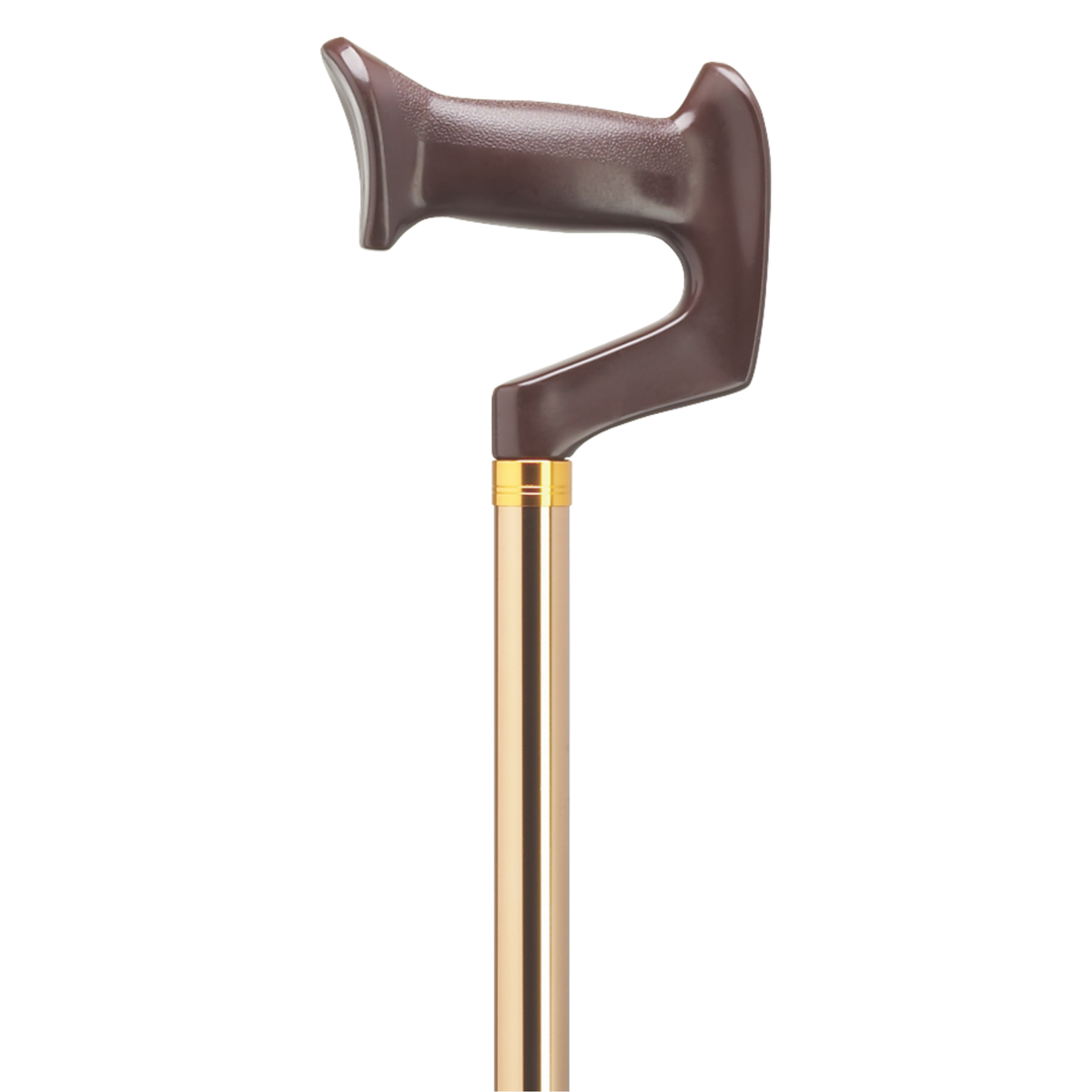 Adjustable Brown Orthopedic Derby Cane - Support and Stability - Tophatter Daily Deals