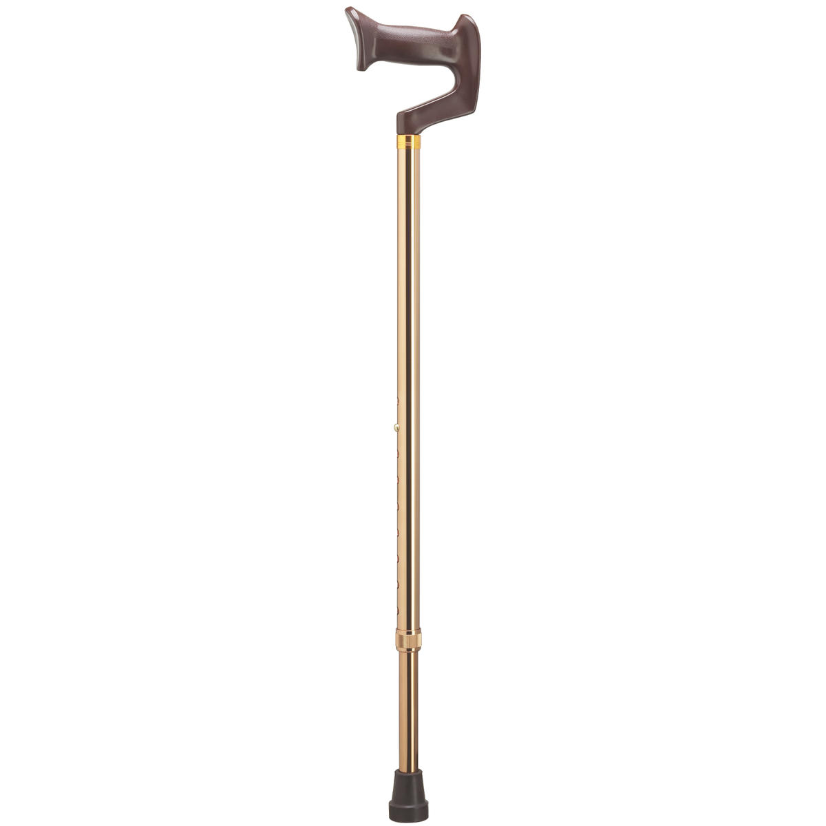 Adjustable Brown Orthopedic Derby Cane - Support and Stability - Tophatter Daily Deals