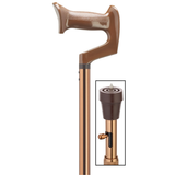 Adjustable Orthopedic Aluminum Walking Cane with Ice Pick Tip Bronze - Tophatter Daily Deals
