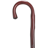 Men's Natural Chestnut Crook Cane-Burgundy - Tophatter Daily Deals