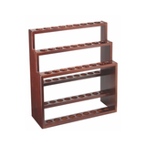 Solid Hardwood 3-Tier Walking Cane Display Stand - 27 Slots, Dark Wood Finish - Tophatter Daily Deals