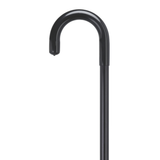 Adjustable Black Aluminum Hospital Cane with Vinyl Grip Handle - Tophatter Daily Deals