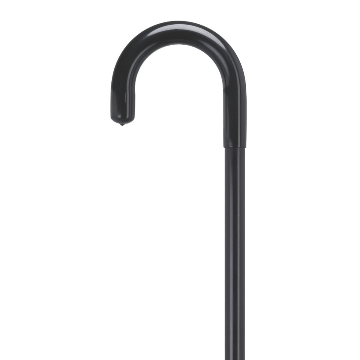 Adjustable Black Aluminum Hospital Cane with Vinyl Grip Handle - Tophatter Daily Deals