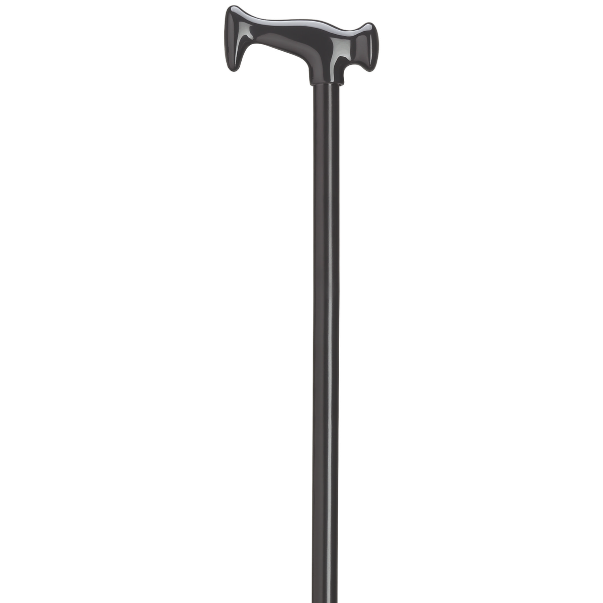 Sleek Black Consort J Walking Cane with Hardwood Shaft - Tophatter Daily Deals