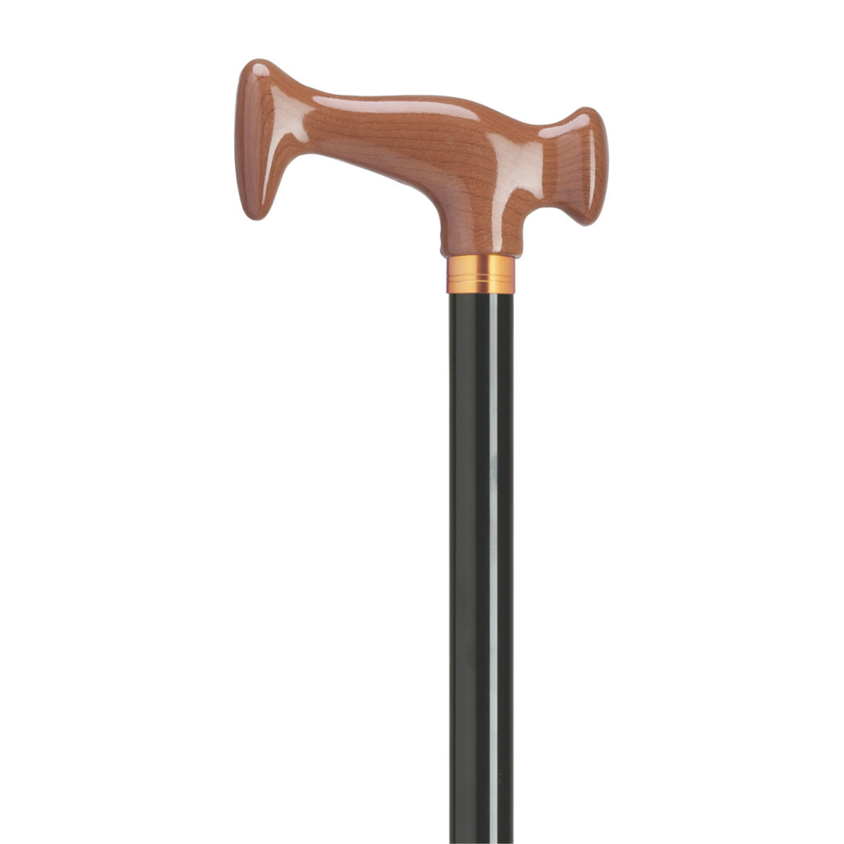 Adjustable Black Aluminum Cane - Comfort Grip - Tophatter Daily Deals