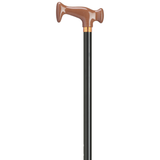 Adjustable Black Aluminum Cane - Comfort Grip - Tophatter Daily Deals