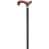 Scorched Cherry Stain on Black Shaft Walking Cane - Tophatter Daily Deals