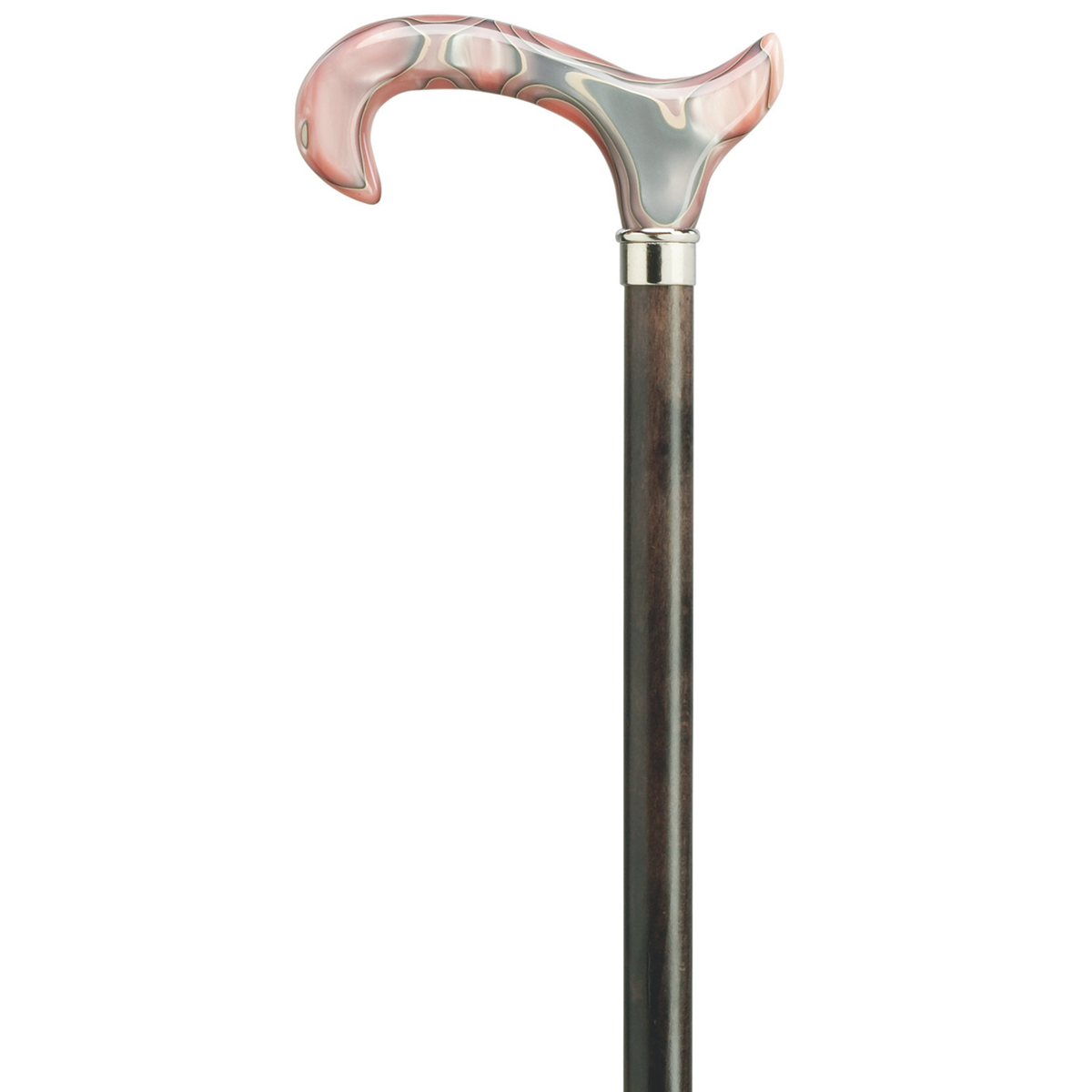 Pink Marbleized Acrylic Derby Cane - Tophatter Daily Deals