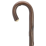 Solid Chestnut Cane - Lightweight, Durable Walking Stick, 36 Shaft - Tophatter Daily Deals