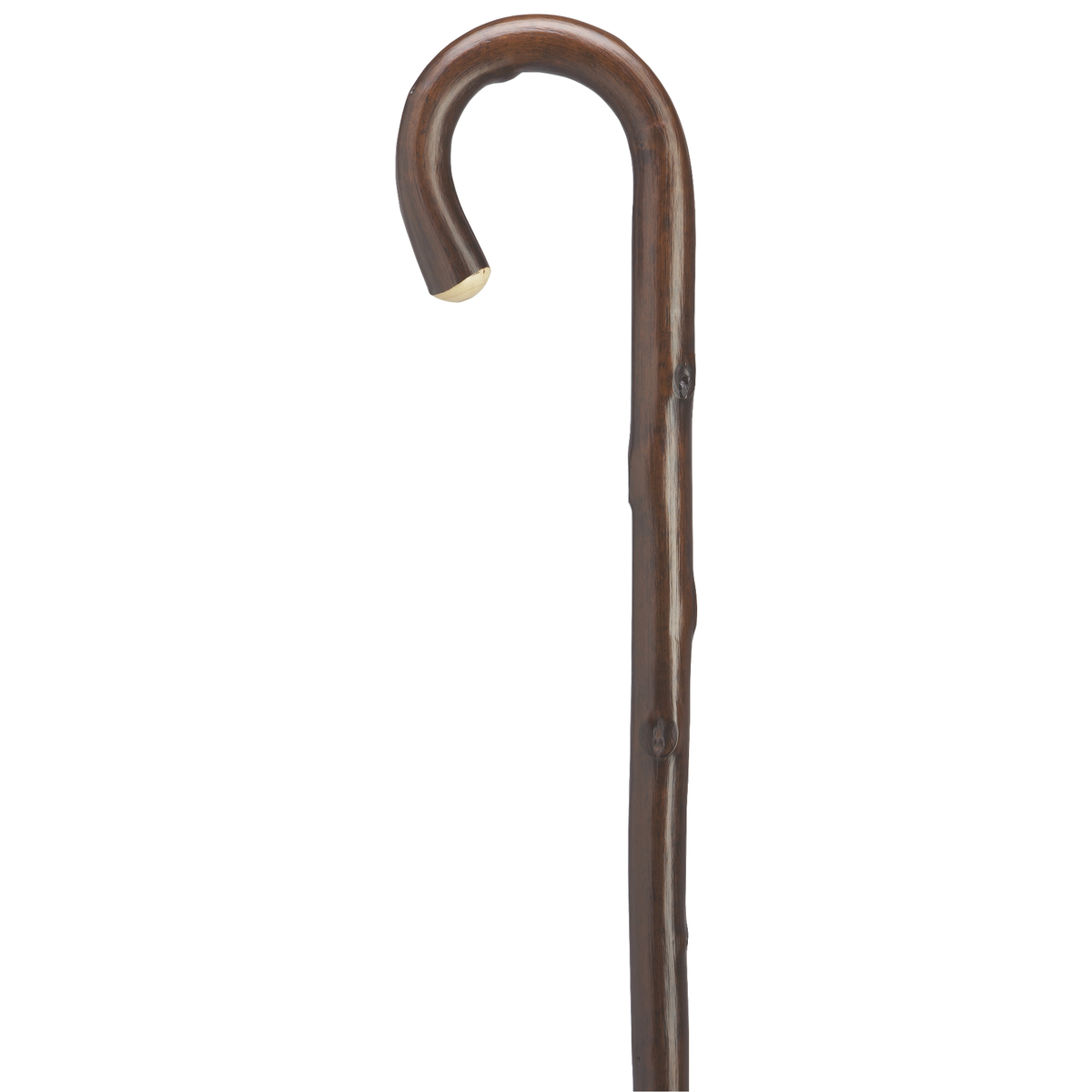 Solid Chestnut Cane - Lightweight, Durable Walking Stick, 36 Shaft - Tophatter Daily Deals