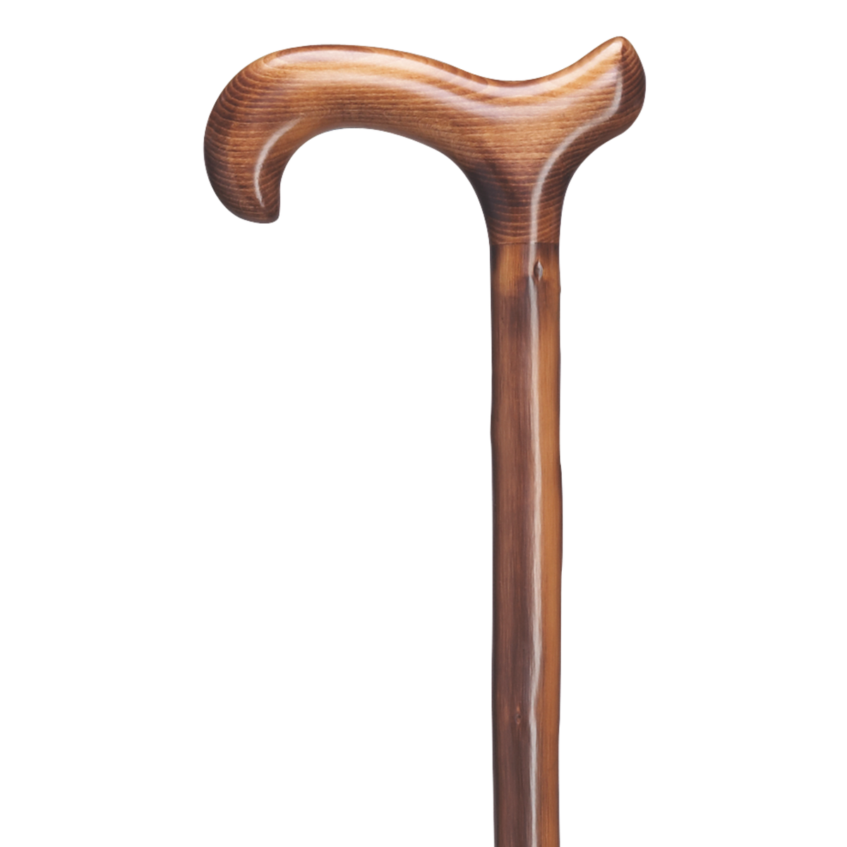 Men's Derby Walking Cane Natural Chestnut, Scorched - Tophatter Daily Deals