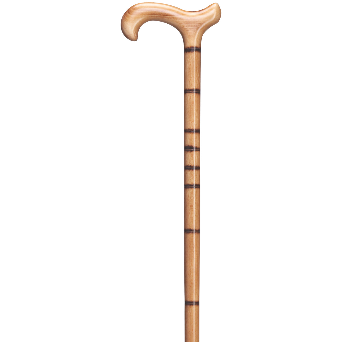 German Men's Bamboo-Stepped Beech Wood Derby Cane - 36 Stylish Finish - Tophatter Daily Deals