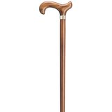 Scorched Derby Walking Cane with Brass Band - Tophatter Daily Deals