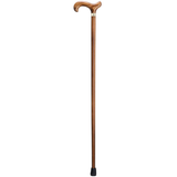 Scorched Derby Walking Cane with Brass Band - Tophatter Daily Deals
