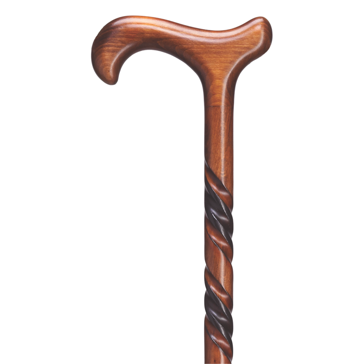 Elegant Spiral Derby Cane - Dark Cherry, 36” German Craftsmanship Canes - Tophatter Daily Deals