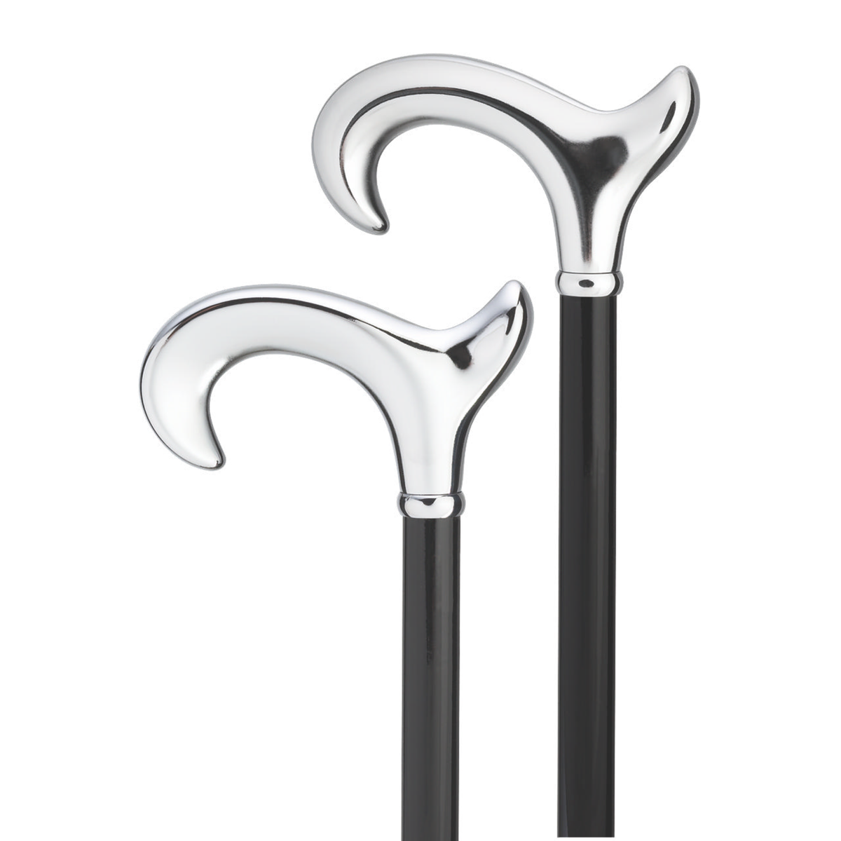 Anatomical Chrome Derby Cane- Left and Right Hand - Tophatter Daily Deals