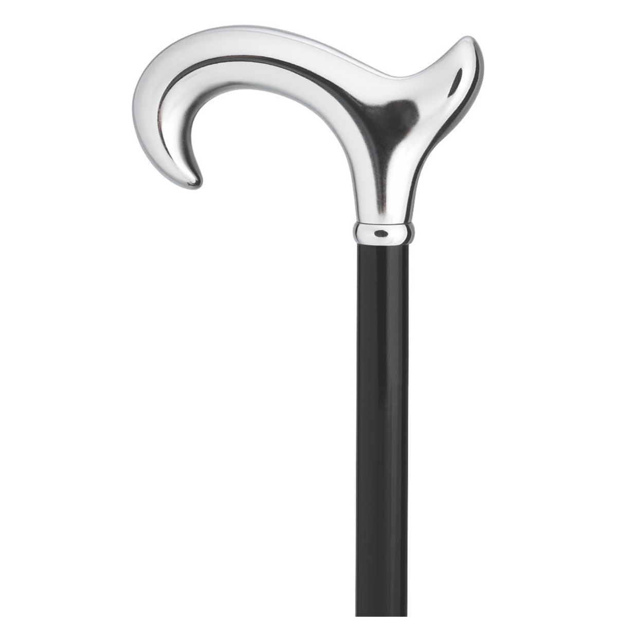 Anatomical Chrome Derby Cane- Left and Right Hand Right Hand - Tophatter Daily Deals