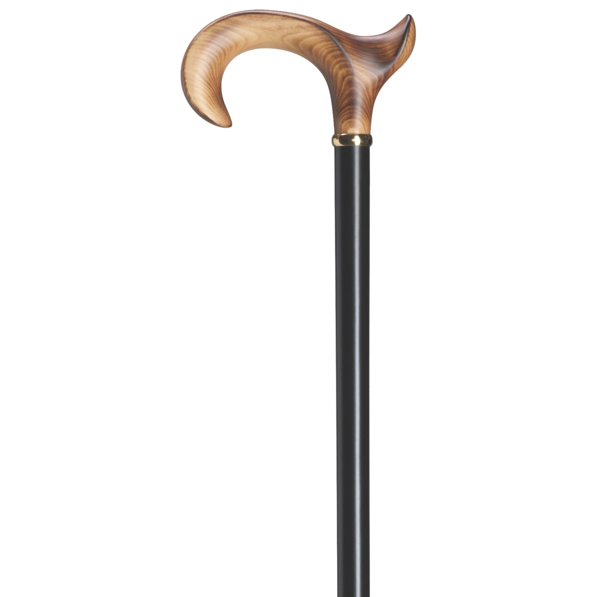 Anatomical Derby Cane-Scorched Maple Left Hand - Tophatter Daily Deals