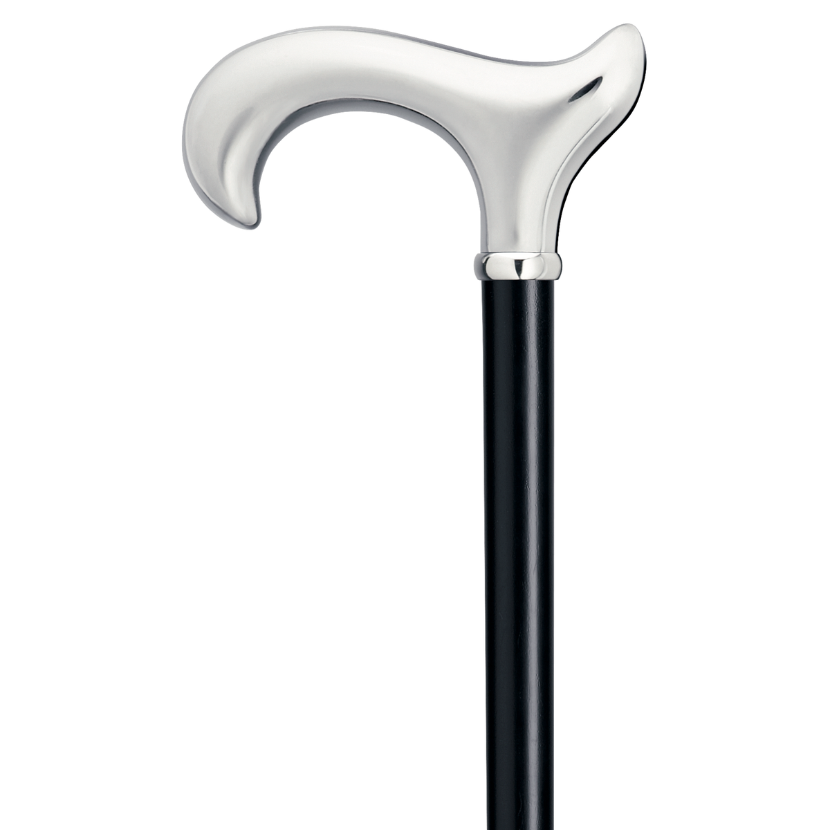 Ladies Classy Chrome Derby Walking Cane - Tophatter Daily Deals