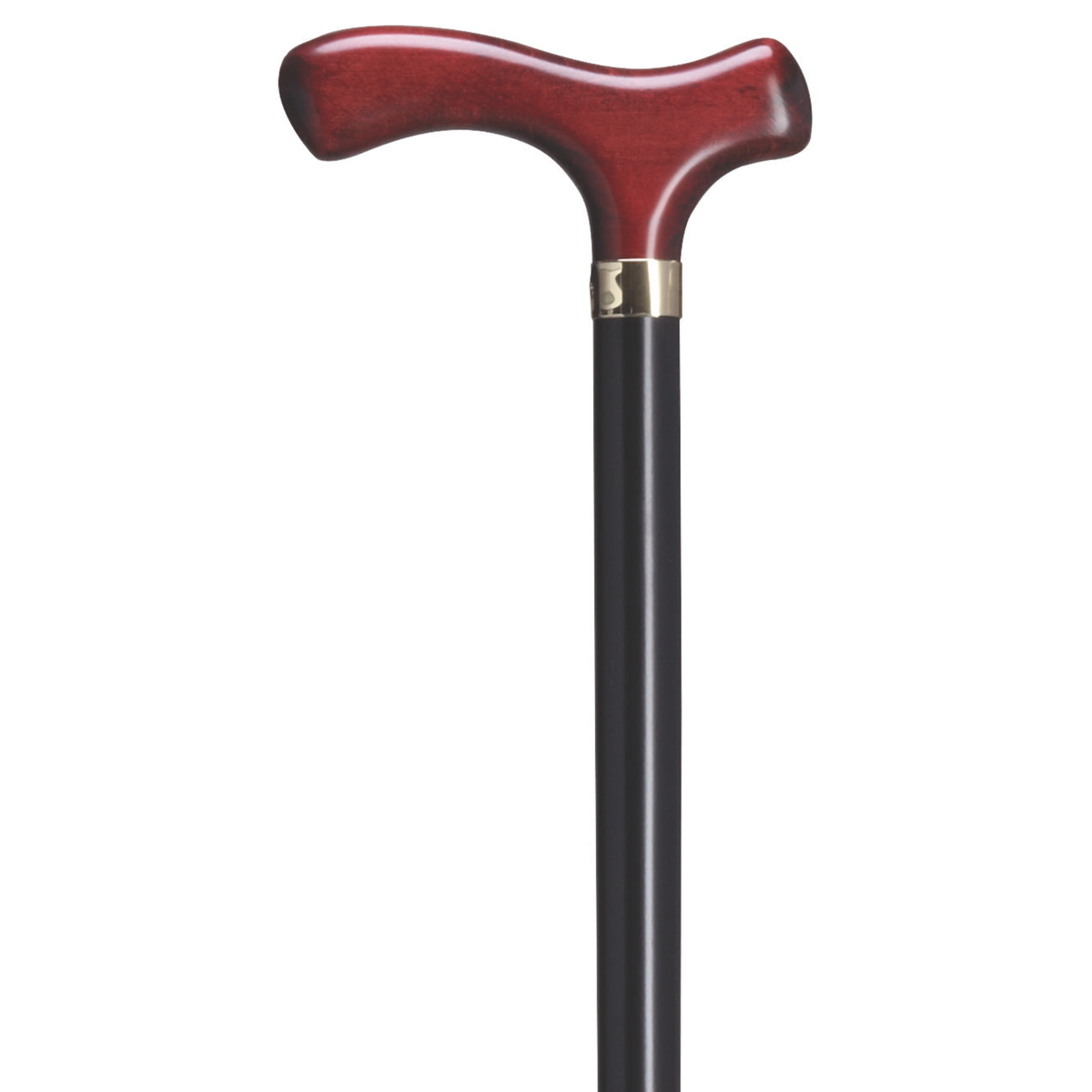 Fritz Burgandy on Black - Walking Cane - Tophatter Daily Deals