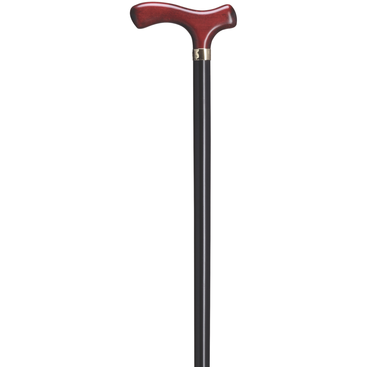 Fritz Burgandy on Black - Walking Cane - Tophatter Daily Deals