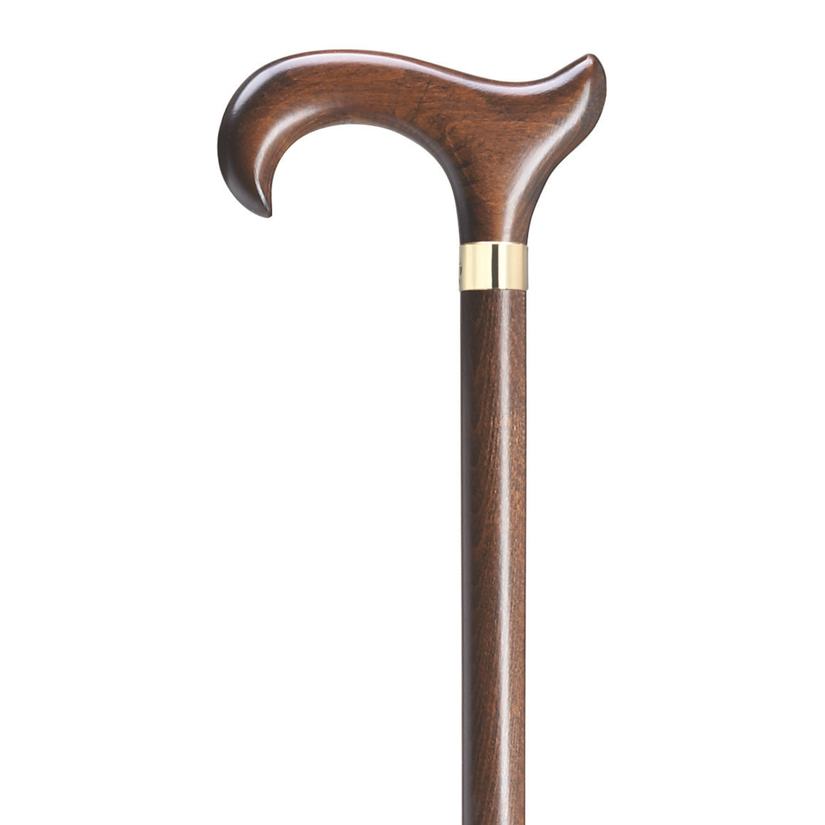 Extra Tall Ergonomic Derby Walking Cane Walnut - Tophatter Daily Deals
