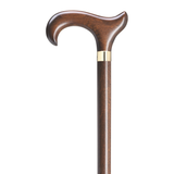 Extra Tall Ergonomic Derby Walking Cane Walnut - Tophatter Daily Deals