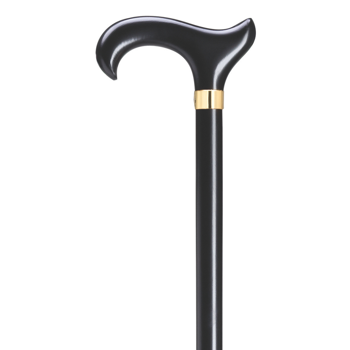 Extra Tall Ergonomic Derby Walking Cane Black - Tophatter Daily Deals