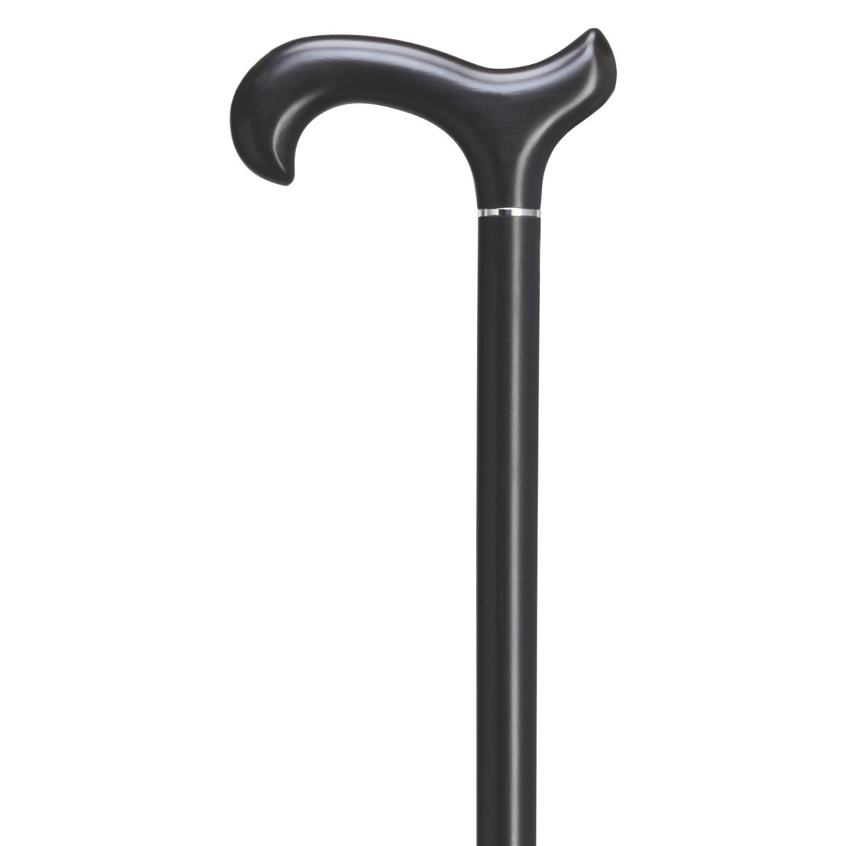 Elegant Ebony Derby Walking Cane - Tophatter Daily Deals