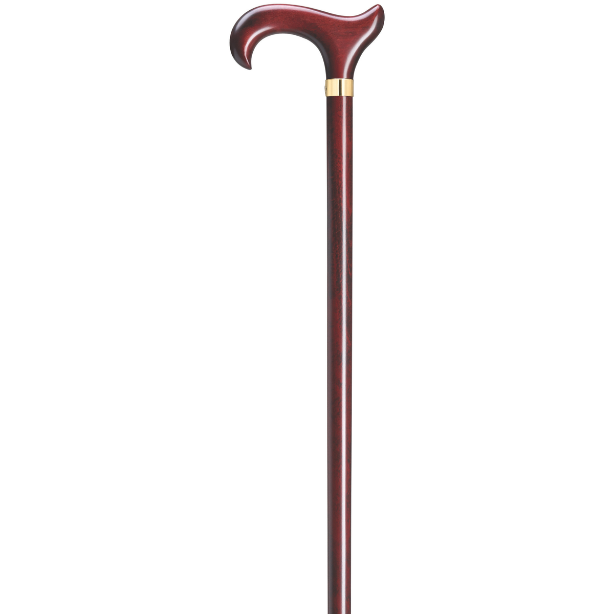 Extra Tall Ergonomic Derby Cane-Burgundy - Tophatter Daily Deals