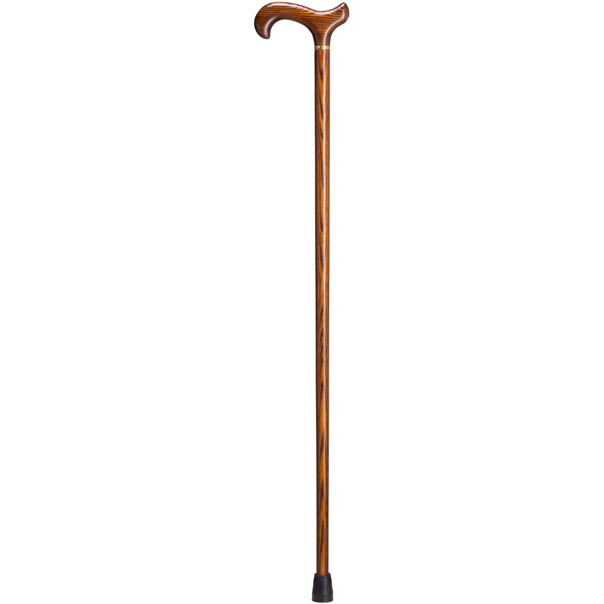 Elegant Zebra Stripe Ash Wood Derby Cane - Germany Import, 250 lbs Support - Tophatter Daily Deals