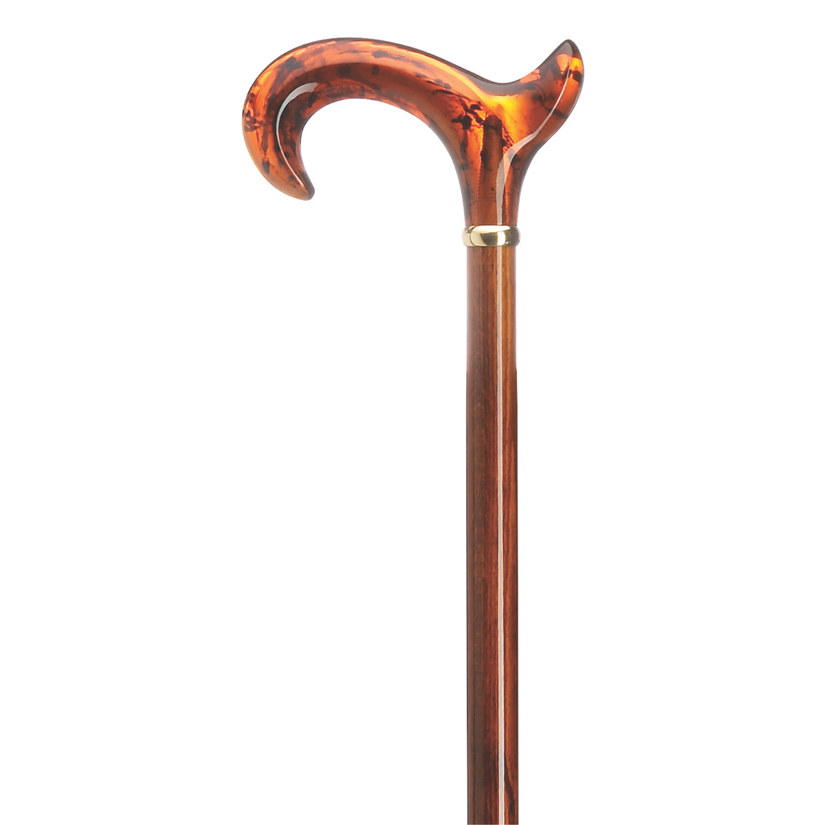 German Amber Acrylic Anatomical Handle Cane – 36 Inch, Right or Left Hand Right Hand - Tophatter Daily Deals