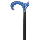 Titanic Blue Derby Handle Walking Cane – Elegant German Design Left Hand - Tophatter Daily Deals