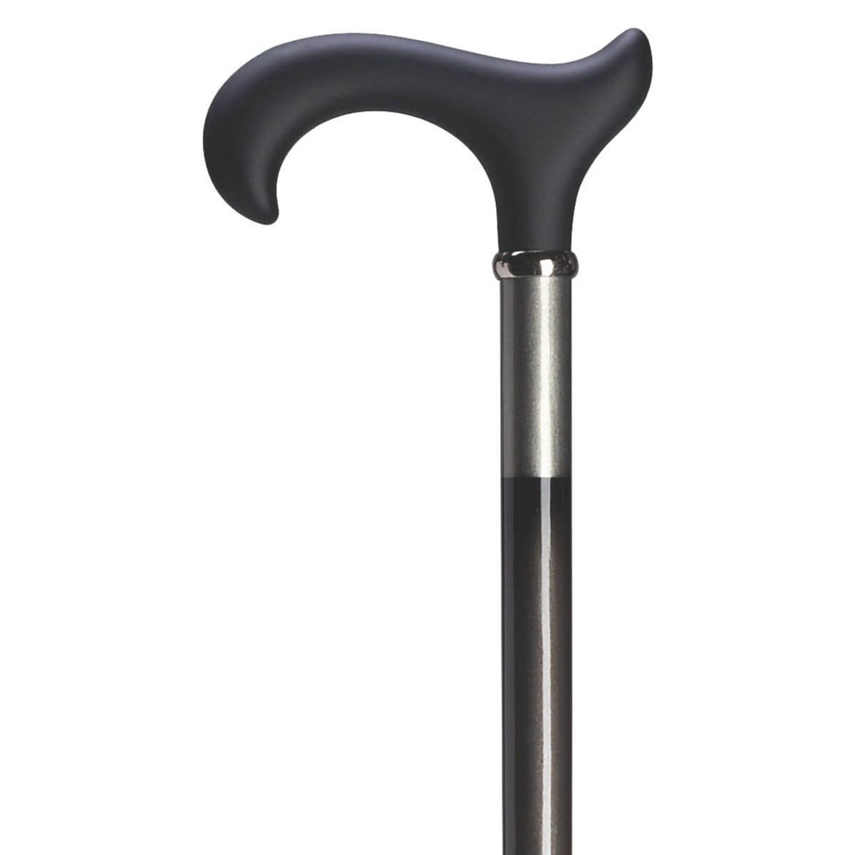 Ergonomic Soft Touch Derby Cane-Black - Tophatter Daily Deals