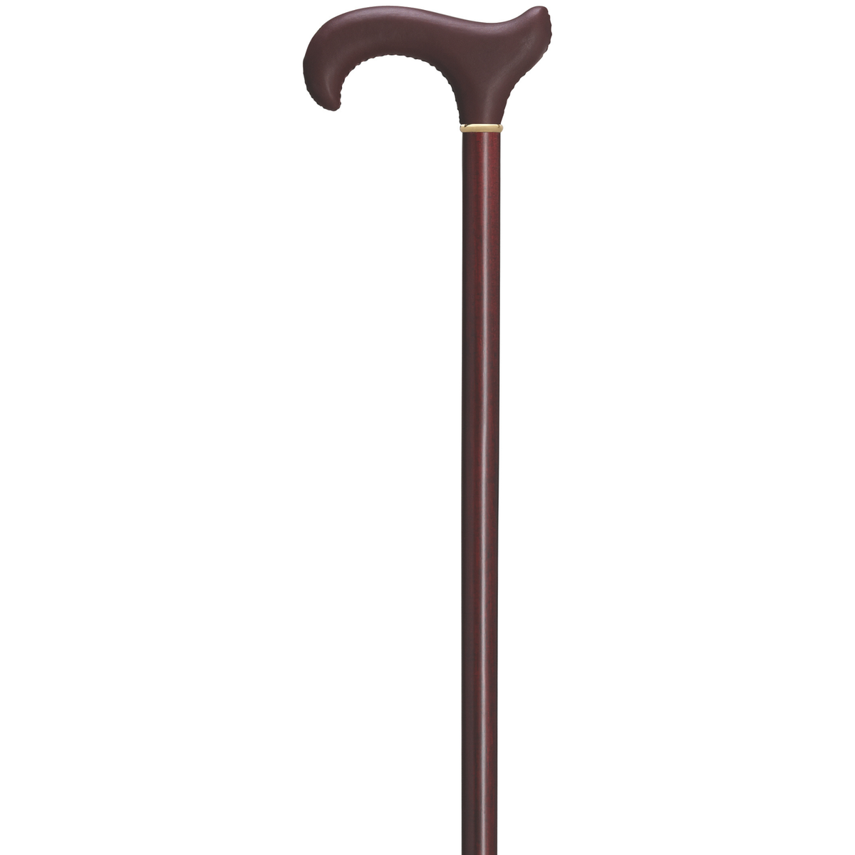Hand Stitched Genuine Leather Derby Cane - Tophatter Daily Deals