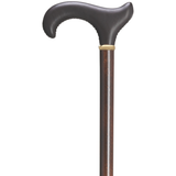 Hand Stitched Genuine Leather Derby Cane Brown - Tophatter Daily Deals