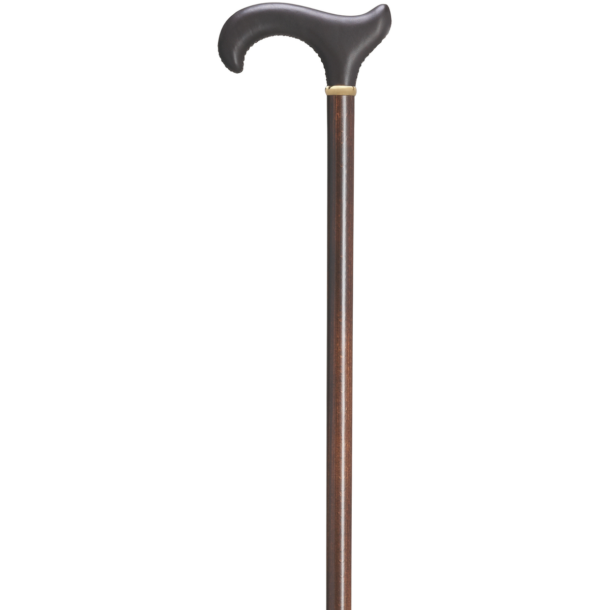Hand Stitched Genuine Leather Derby Cane - Tophatter Daily Deals